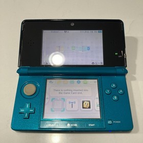 Nintendo 3DS Handheld Video Game Console - Aqua Blue CTR-001 (USA) Tested
