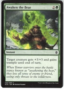 Awaken the Bear 129/269 Khans of Tarkir Common MTG
