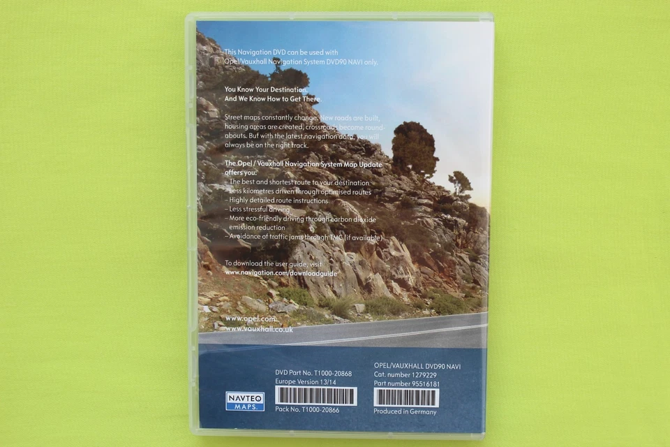 DVD NAVIGATION OPEL DVD 90 NAVI EUROPA 2014 ASTRA MERIVA ZAFIRA CORSA SIGNUM - Bild 2 von 4
