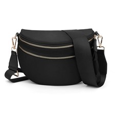 Bum Bags for Women Crossbody,Spacious Nylon Crossbody Bag Trendy Checkered Pu...