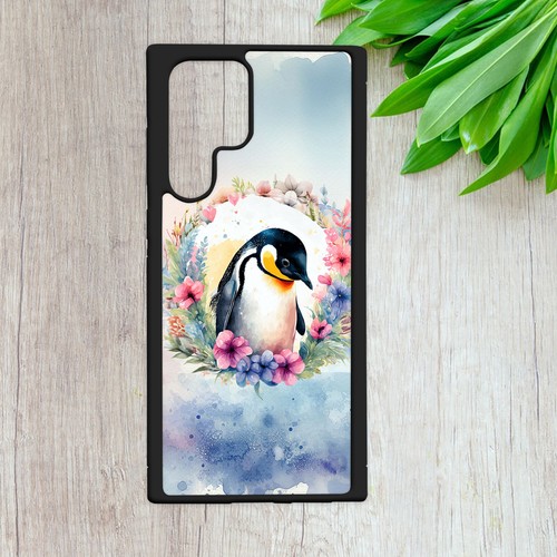 PENGUIN CASE FOR IPHONE SAMSUNG HUAWEI PIXEL WATERCOLOUR FLORAL GIFT PHONE COVER - Picture 11 of 30