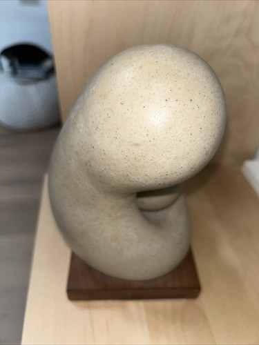 Modern Walter Hannula Mother And Child Stone Sculpture 1963 - Picture 2 of 7