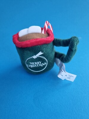 BUILD A BEAR Merry Christmas Tasse Wristie Zuckerstange & Marshmallow Brandneu mit Etikett 