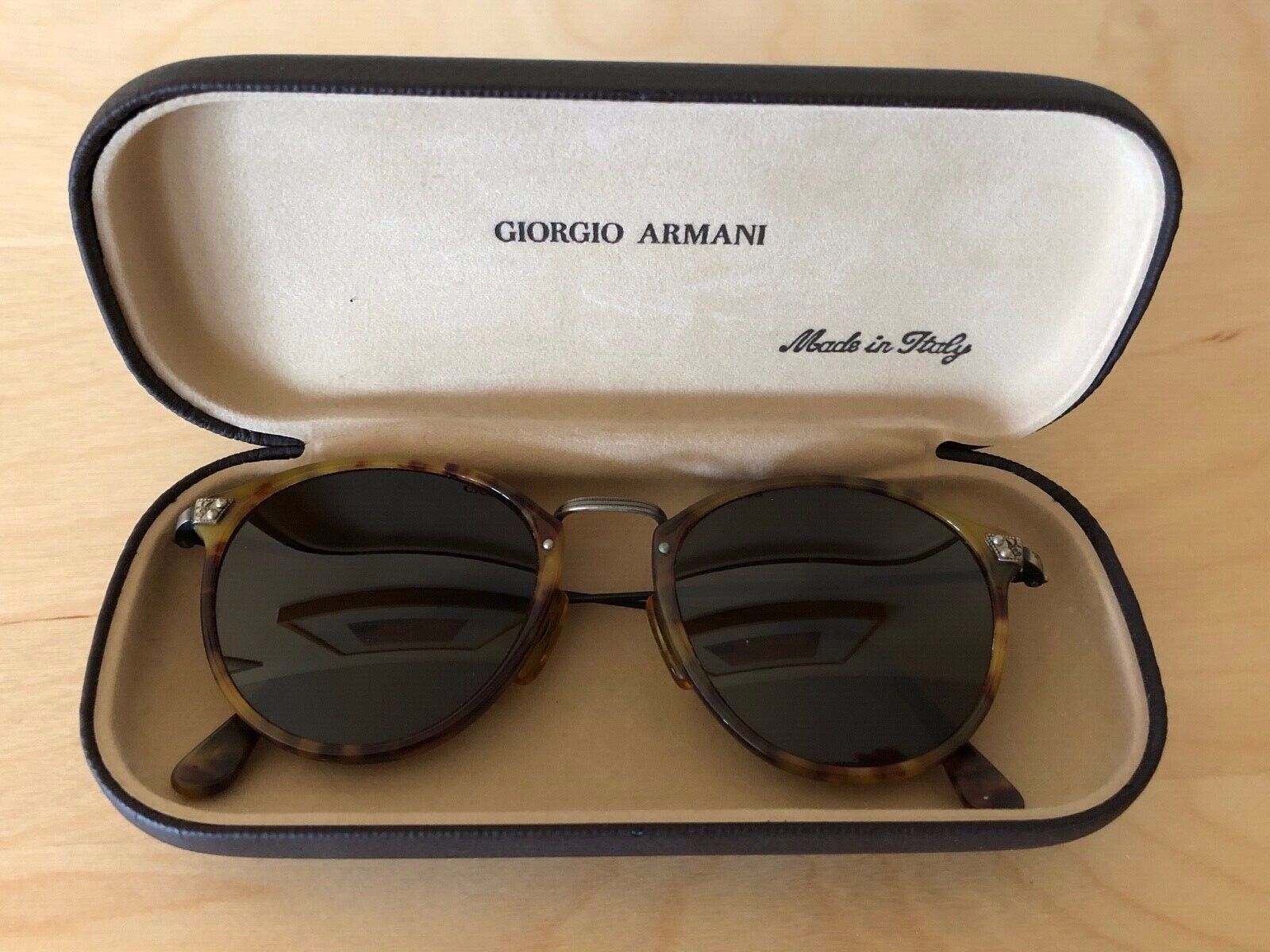 Vintage Giorgio Armani 318 Tortoise Sunglasses 19… - image 1