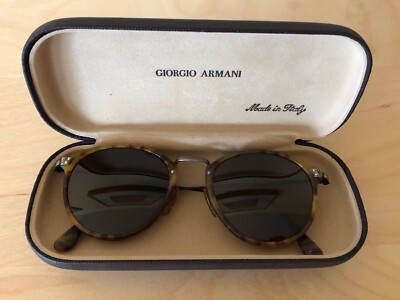 Vintage Giorgio Armani 318 Tortoise Sunglasses 1980s 1990s (49-20