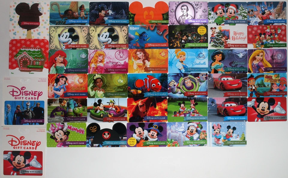 39 Disney Gift Cards 2015-2017: Hunted Mansion, Princess Debut, "Disney Dollar"+ - Image 3 of 4