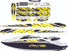 SEADOO SPEEDSTER 200 2007 TWIN 430HP GRAPHICS /DECAL / Sticker KIT YELLOW & BLK
