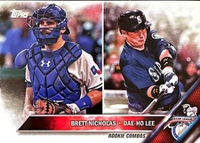 2016 Topps #US57 - Brett Nicholas/Dae-Ho Lee Rookie Combo Card