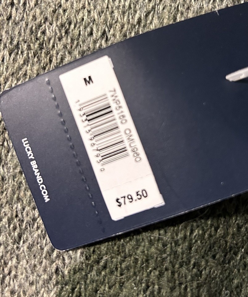 Lucky Brand Green Camo Wool Blend Sweater Size Medium Camouflage New