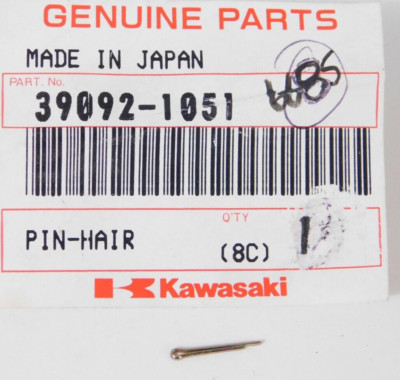 1 NEW Genuine Kawasaki VN 700 750 1500 Vulcan Cottar Hair Pin OEM 39092-1051 NOS