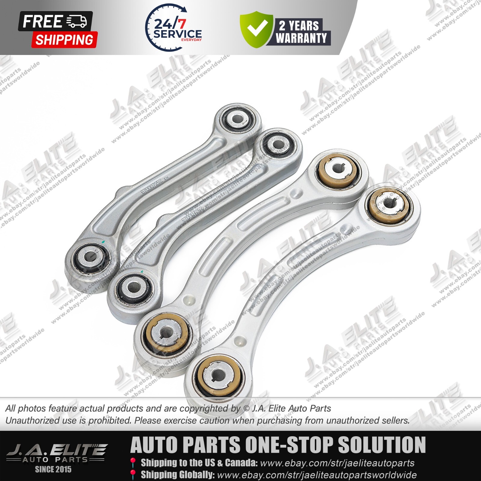 4pcs Rear Control Arms fit Maserati Ghibli Quattroporte 14+ 670007251 670007252