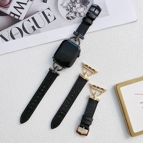 Genuine Leather Strap For Apple Watch Band 7 41/45mm iWatch 6 SE 5 4 3 2 38/44mm - Zdjęcie 8 z 15