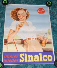 Sinalco Poster 50er Jahren 82x 59 cm Anna-Bella Dachbodenfund Seltenheit Rarität