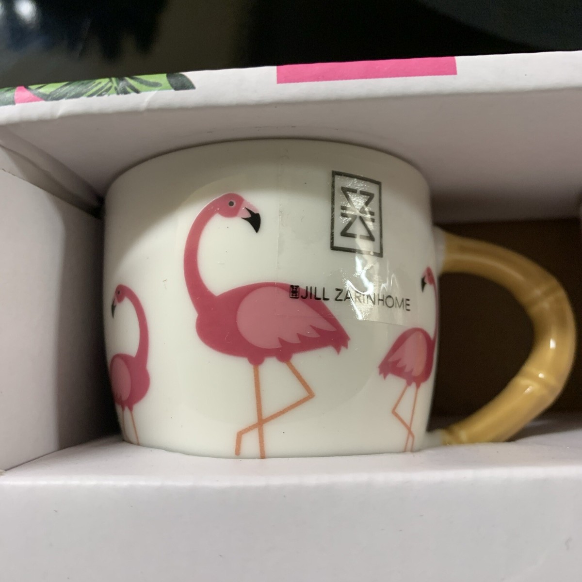 Jill Zarin Home Palm Beach Collection Flamingo Espresso Cups