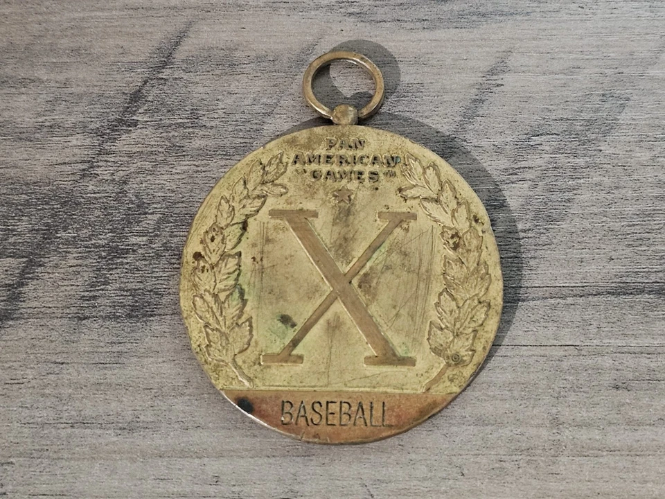 1987 Pan American INDIANAPOLIS BASEBALL OLYMPIC MEDAL WINNER GOLD FIRST PLACE - Image 2 of 2