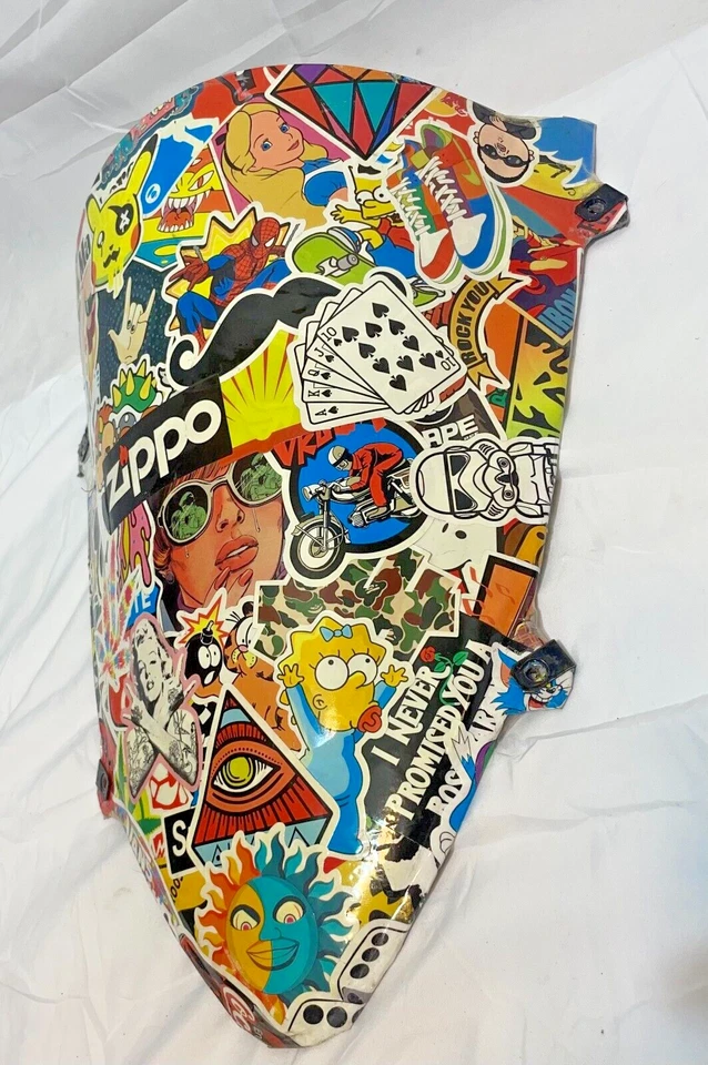 Adesivo Bombeado Moto Pára-brisa Frontal Para Kawasaki Ninja250R 2008 - 2012 - Imagem 3 de 4