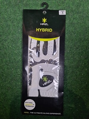 HIRZL Hybrid Golfhandschuhe - Damen (Weiß, Schwarz / Links / S)