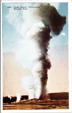 Giant Geyser Yellowstone National Park WB Postcard UNP VTG HHT Unused Vintage