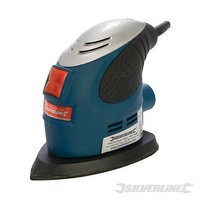 Silverline 140mm Soft Grip Palm Detail Mouse Sander Hook & Loop Sand Paper Silverline 140mm Soft Grip Palm Detail Mouse Sander Hook & Loop Sand Paper