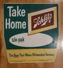 1950s Vintage Schlitz Beer Take Home Advertising Sign 14x15 🍺🍺🍺