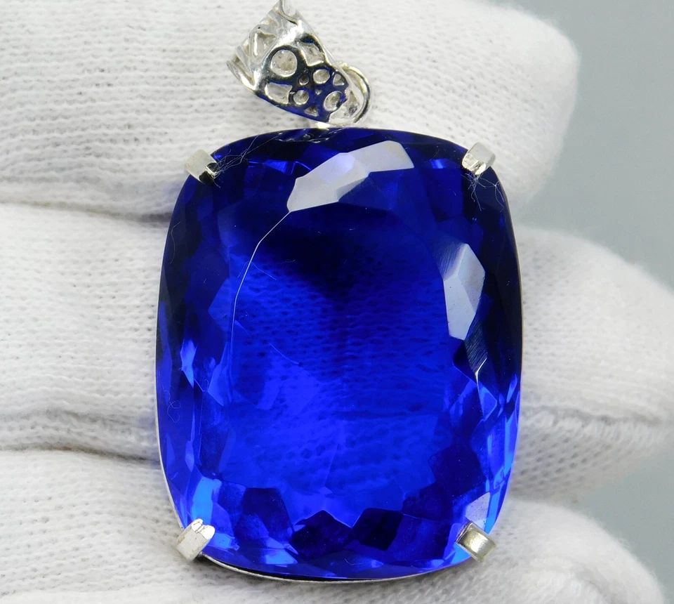 Natural 137.10 Ct Unique Tanzania Blue Tanzanite Pendant Certified Gemstone - Image 2 of 4