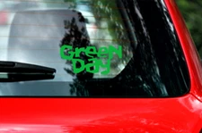 Green Day Car Decal Vinyl Glossy Band Logo Bumper Sticker Punk Alternative Pop