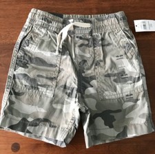Baby Gap toddler boy 18-24 months pull-on grey camouflage shorts New with Tags
