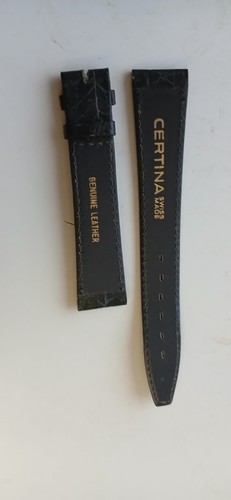VINTAGE NOS 1970'S 17X14 MM CERTINA GREY CROCODILE BAND STRAP *6226 - Picture 2 of 2