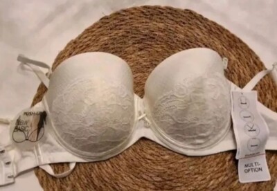 NEU TRIUMPH Gr. 70C 'Sensual Kiss WDU' PUSH UP Multi-Option BH Elfenbein