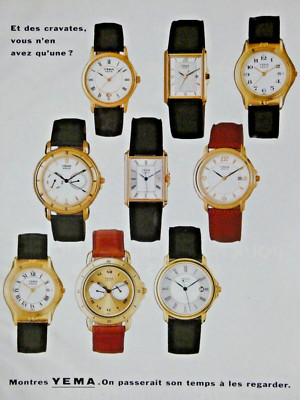 Montre Bracelet Ancienne Yema, Modèle 123-10/A1-85, à Réviser - Occasion, Pièce Vintage Unisexe