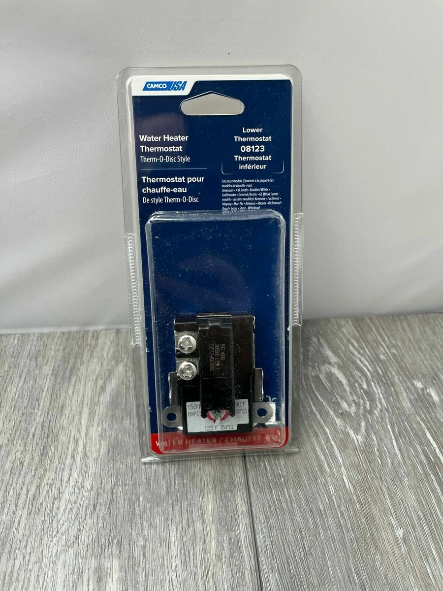 Camco USA 08123 Lower Water Heater Thermostat, Therm-O-Disc Style | eBay