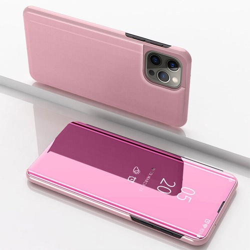 Luksusowe etui na telefon z klapką przezroczyste lustro do iPhone 14 13 12 11 Pro Max Mini - Zdjęcie 25 z 25