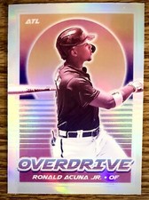 2021 Panini Chronicles Overdrive Baseball Silver Prizm Ronald Acuna Jr. #20