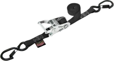 Powertye Mfg. 1" Heavy-Duty Ratchet Tie-Down With Latch Hooks 32122S