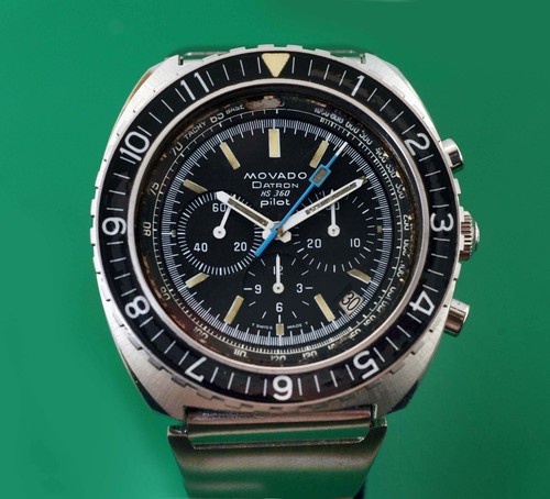 Vintage 1970's MOVADO  Zenith Datron Pilot  