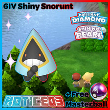 6IV Shiny Snorunt Pokemon Brilliant Diamond Shining Pearl