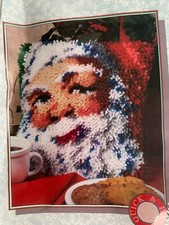 WonderArt by Caron Traditional Santa Latch Hook Kit 12" x 12" 4667