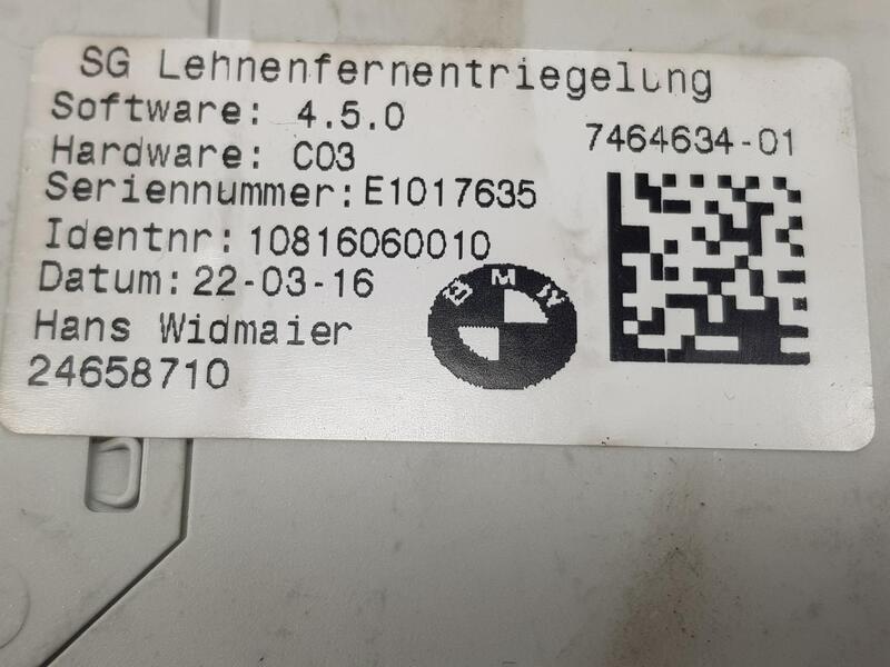 61357464634 electronics module for BMW 2 GRAN TOURER 18 D 2014  