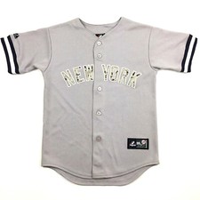 New York Yankees Derek Jeter Youth Jersey Camouflage USA Majestic Baseball Kid M