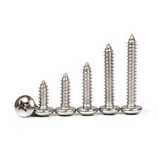 ST4.2 Pozi Pan Self Tapping Screws A2 304 Stainless Steel Tappers Phillips