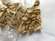 LEGO- NEW-#1748-TAN-TILE ROUND 1 X 2 HALF-20- PIECES