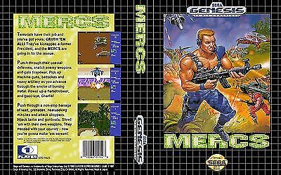 SEGA GENESIS GAME CARTRIDGE ONLY CART MERCS CDX NOMAD JVC X EYE VINTAGE