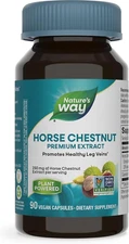 Nature's Way Horse Chestnut, for Healthy Veins & Blood Vessels, 250 mg, 90 Count