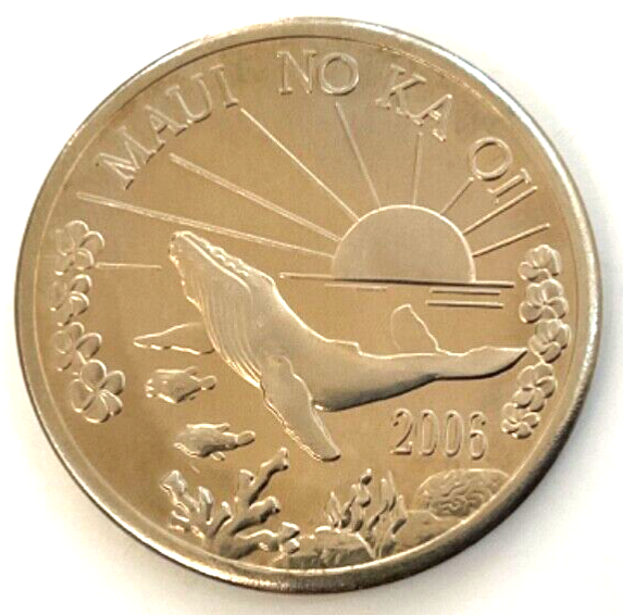Maui Hawaii Dollar 2006 Humpback Whale Trade Token | eBay