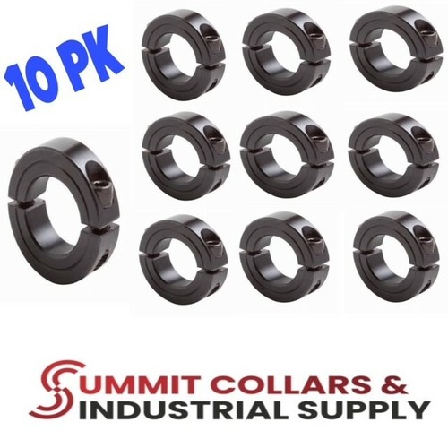 3/4” BORE DOUBLE SPLIT STEEL (10 PCS)CLAMPING SHAFT COLLAR BLACK OXIDE free ship