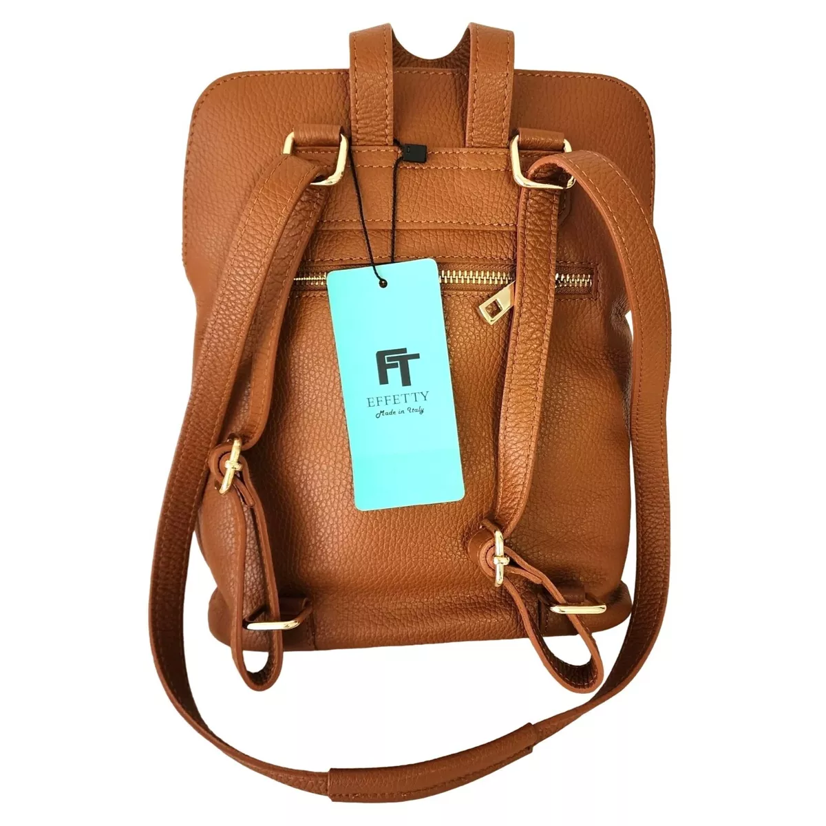 Genuine leather top mini backpack