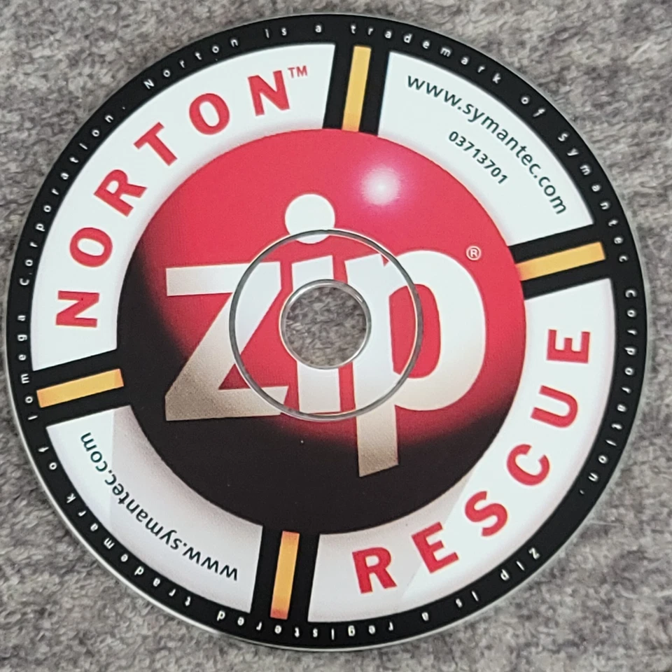 Iomega Zip Software CD Norton Rescue PC Windows 95 1998 Disaster Recovery - Image 3 of 4