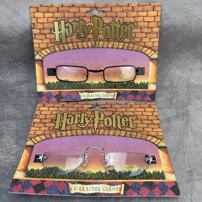 HARRY POTTER Character Glasses Set of 2 Dumbledore Style & Wizard