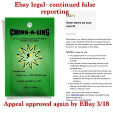 8 pills Ching A Ling Male Female Herbal Supplement