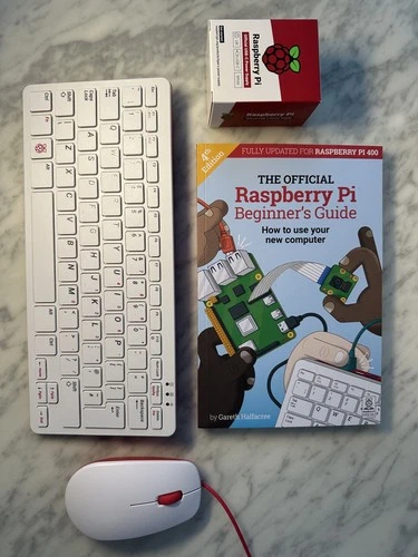 Raspberry Pi 400 Kit Personal Computer - Quad-Core 1.8GHz, 4GB RAM, Wireless, 4K